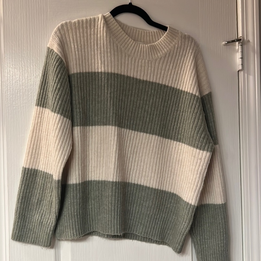 H&M baggy striped sweater